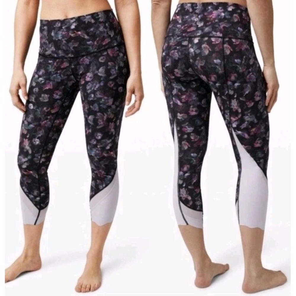 New Lululemon Luxe Wunder Under High Rise Sculpt Floral Rare Yoga Pilates Sz 10
